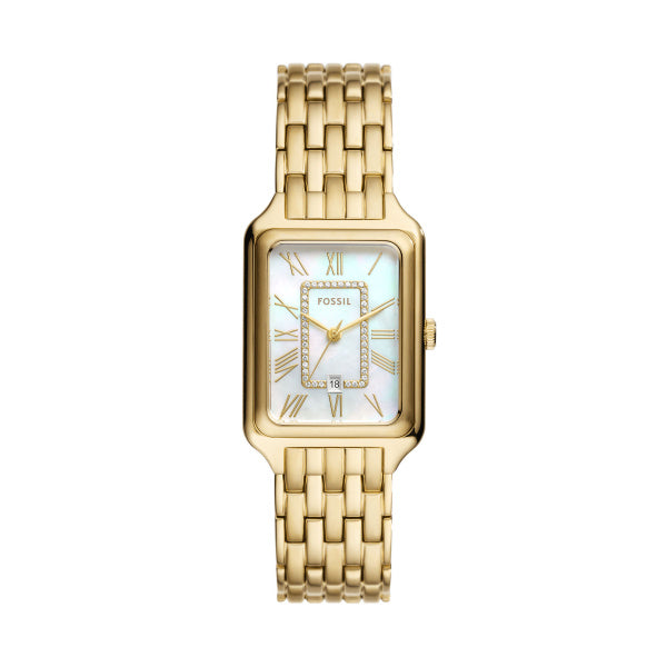 Fossil Ladies Gold MOP Face Date Tank
