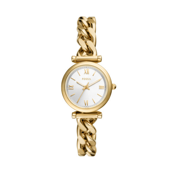 Fossil Ladies Cuban Gold Watch