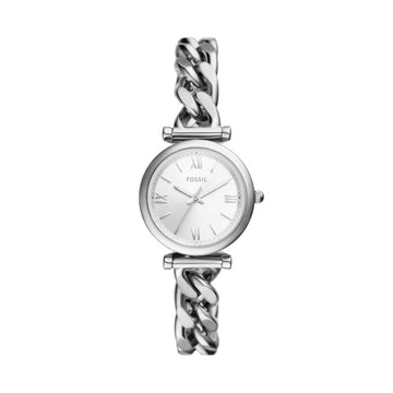 Fossil Ladies Silver Cuban Watch