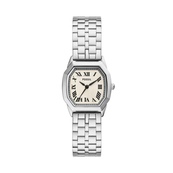 Fossil Fashion Ladies Silver Roman Numerals