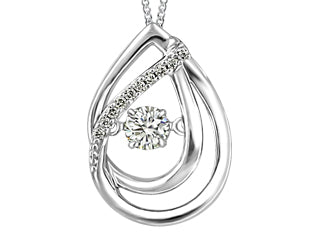 Diamond 10K White Gold Womens Pendant FIG1969P19