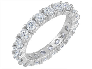 Wide-Rage 2 Carat Diamond 14K White Gold Ring FIJ2639200
