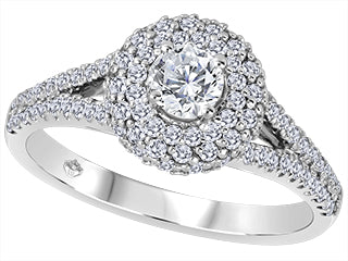 Ingrid-Josephine Diamond Halo 18KT White Gold Engagement Ring FIJ2697/30