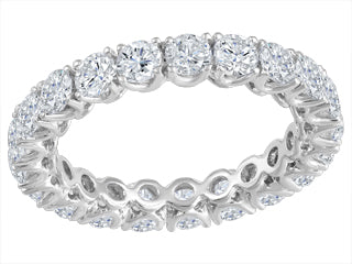 All-Rounded Diamond Band 14k White Gold Ring FIJ2741100
