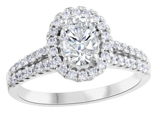 Hannah Halo Diamond 14K White Gold FIJ2973/50