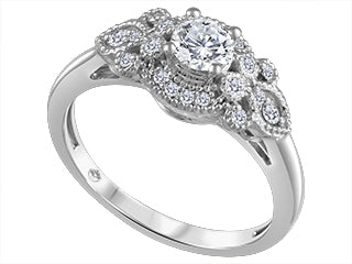 Monarch Malia 18K White Gold Engagement Ring FIJ3110/30