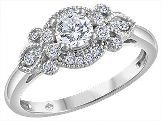 Monarch Malia 18K White Gold Engagement Ring FIJ3110/30