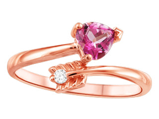Candy Pink Topaz Crush 10k Fashion Ring FIJ3119/02