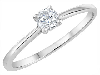 Constance Solitaire Diamond 14KT White Gold Engagement Ring EFIJ3292/23