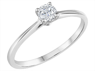 Constance Solitaire Diamond 14KT White Gold Engagement Ring EFIJ3292/23