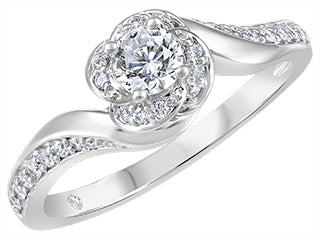 Serena 14K White Gold Engagement Ring FIJ3321/25