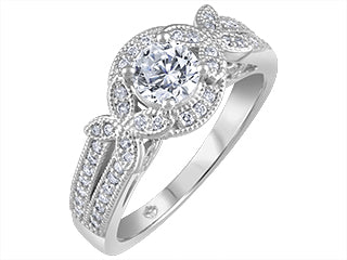 Grace 18K White Gold Engagement Ring FIJ3340/50
