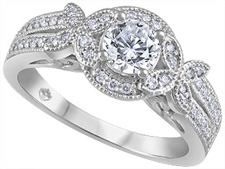 Grace 18K White Gold Engagement Ring FIJ3340/50