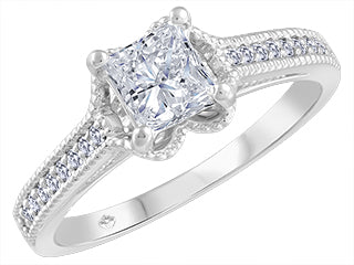 Darling-Sophia Princess Cut 18K White Gold Engagement Ring FIJ3353/70