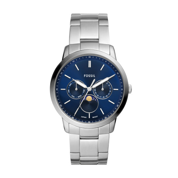 Fossil Moon Stainless Quartz