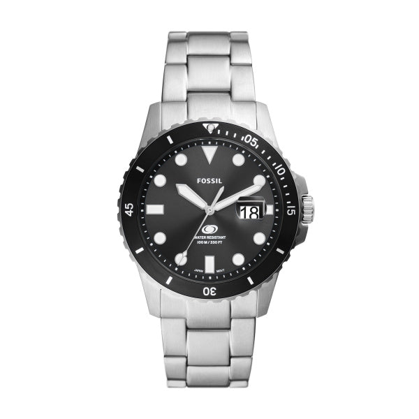 Fossil Black Stainless Quartz
