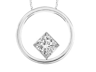 The Diamond Ring 14K White Gold Diamond Pendant G1107P/25
