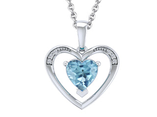 Frozen Ella Blue Topaz Pendant G3111P/BT
