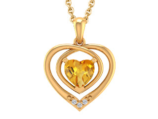 Mesmerize Diamond Citrine Pendant G3132P/CT