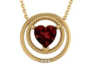Love Ensorcelled Garnet Pendant G3133P/GA