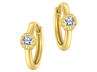 Broddy Ladies 10k Gold Hoop Earrings G3150/E
