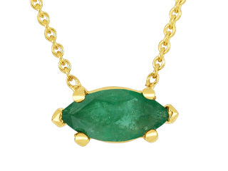 Zola-Emerald 10K Yellow Gold Pendant G3188P/E