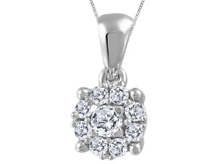 Cora-Multistone White Gold Fashion Pendant ICG2621P03