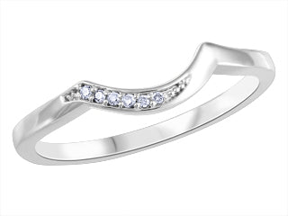 Ophelia Diamond 10KT White Gold Engagement Band Sleeve ICJ3235/W