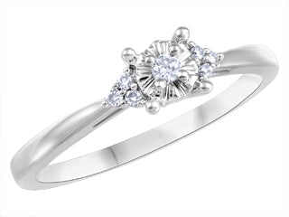 Shelby Diamond 10K White Gold Engagement Ring ICJ3236/03