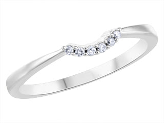Shelby Diamond 10K White Gold Engagement Sleeve Ring  ICJ3236/W