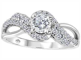 Crown Evelyn14K White Gold Engagement Ring ICJ3272/40