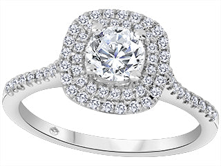 Imperial Meghan Halo 18K White Gold Engagement Ring ICJ3510/55