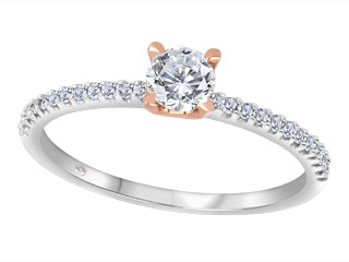 Amelie Diamond 14KT White and Pink Engagement Ring ICJ3580/30