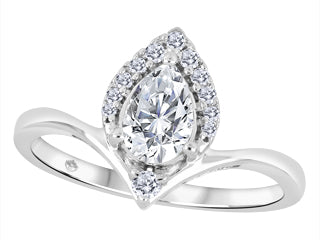 Layla-Arise Diamond 14KT White Gold Engagement Ring ICJ3752/50