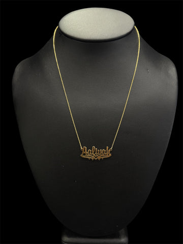 Custom Name Pendant 10k