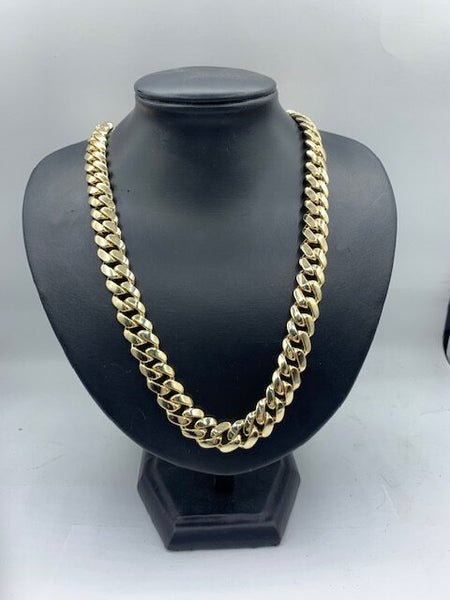 Heavy Miami Hugo 14Kt Gold Chain