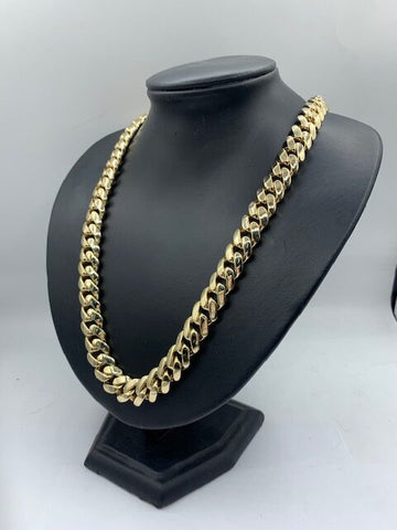Heavy Miami Hugo 14Kt Gold Chain