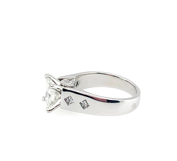 Pre-Owned Princess Cut 14K White Gold Engagement Ring