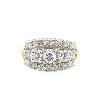 Pre-Owned Mounting Round 14K Yellow Engagement Ring