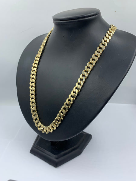 Massive Miami Cuban Mens 10K Yellow Gold Chain
