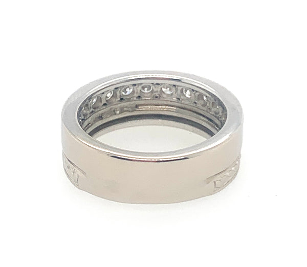 Diamond Gala 19K White Gold Wedding Diamond Ring Band 20-2