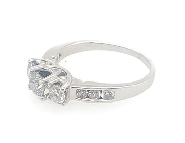 Past Present Future 10K Diamond Bridal Wedding Rings 20-2