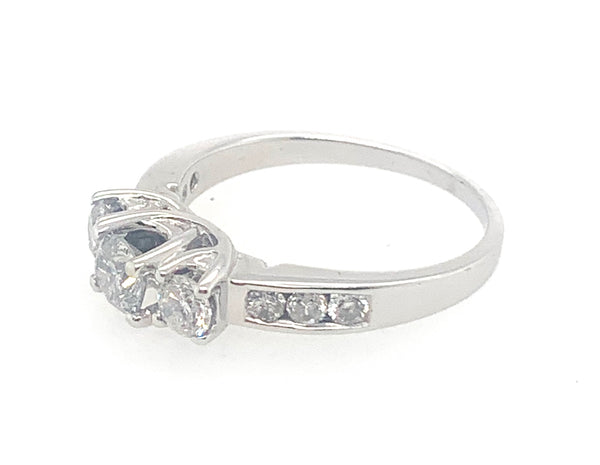 Past Present Future 10K Diamond Bridal Wedding Rings 20-2