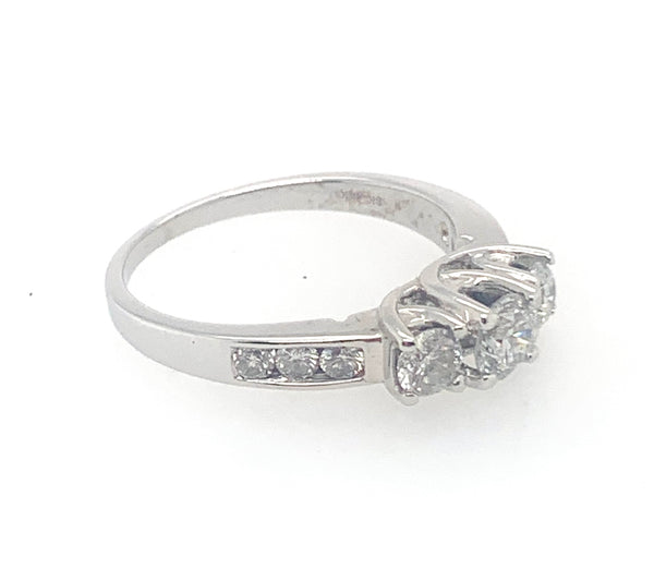 Past Present Future 10K Diamond Bridal Wedding Rings 20-2