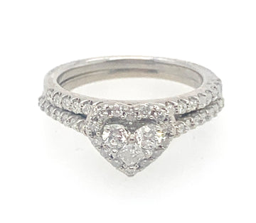 The Whole-hearted 10k Womens Ring Bridal Set 20-2