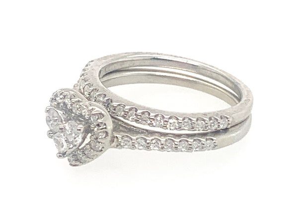 The Whole-hearted 10k Womens Ring Bridal Set 20-2