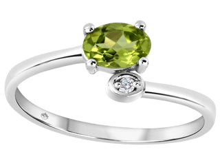 Aliya Peridot 10k White Gold Fashion Ring JVJ3221/PD