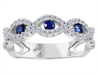 Hola-Sapphire Diamond 10K White JVJ3435/S