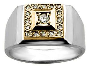Emarald 10k Yellow Mens Ring JVJ796/E