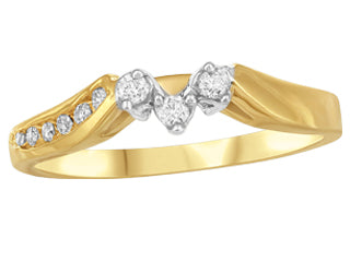StarSea Diamond 10Kt Yellow Gold Engagement/Fashion Ring Sleeve JVJ908/W